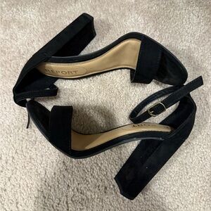 Report Women's Elegant Black Block Heels